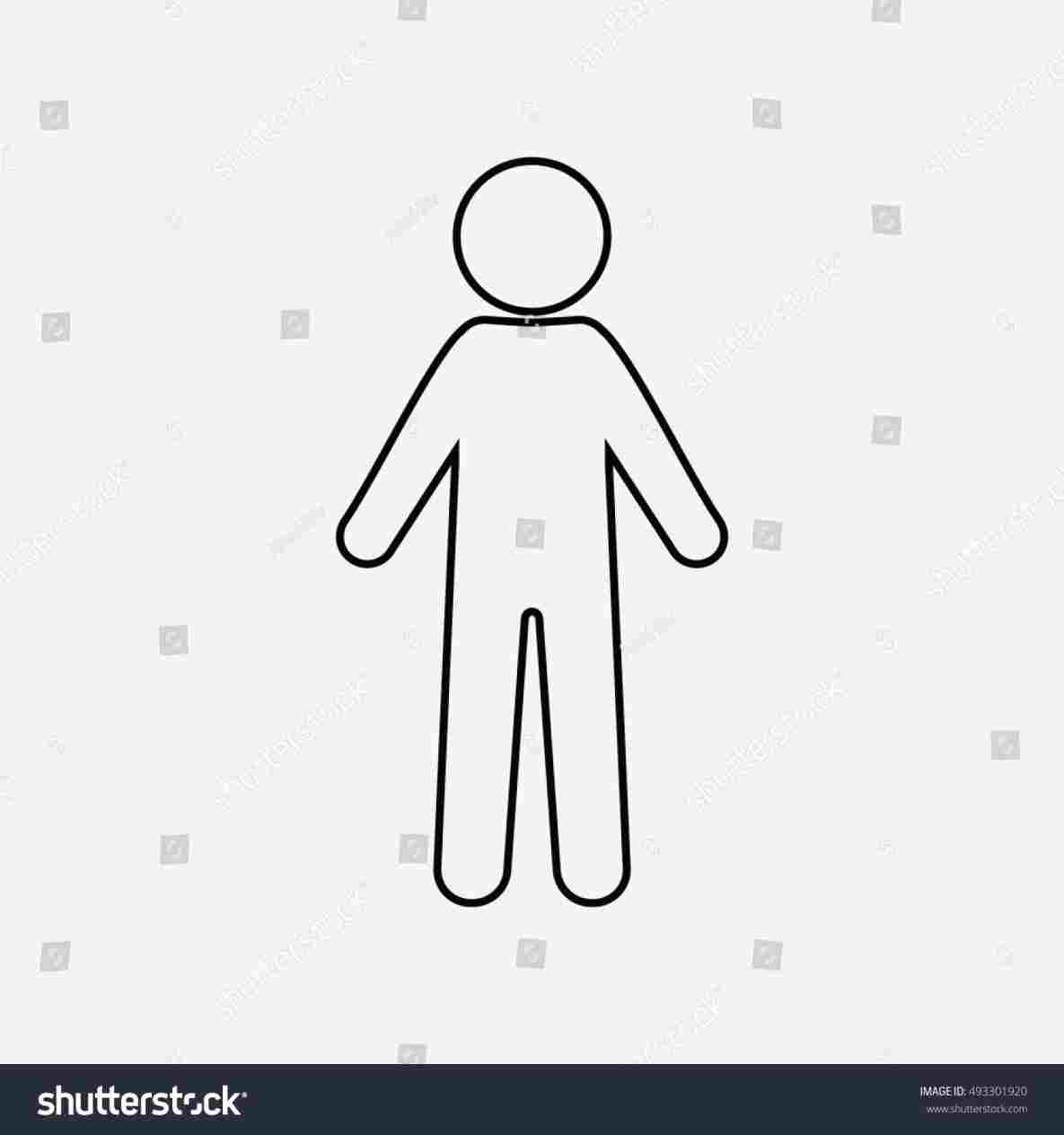 Male Body Outline Drawing | Free download on ClipArtMag