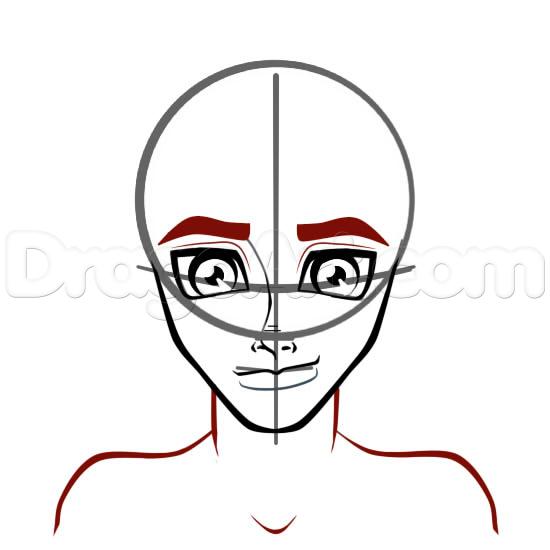 550x550 Drawing A Male Monster High Face, Step