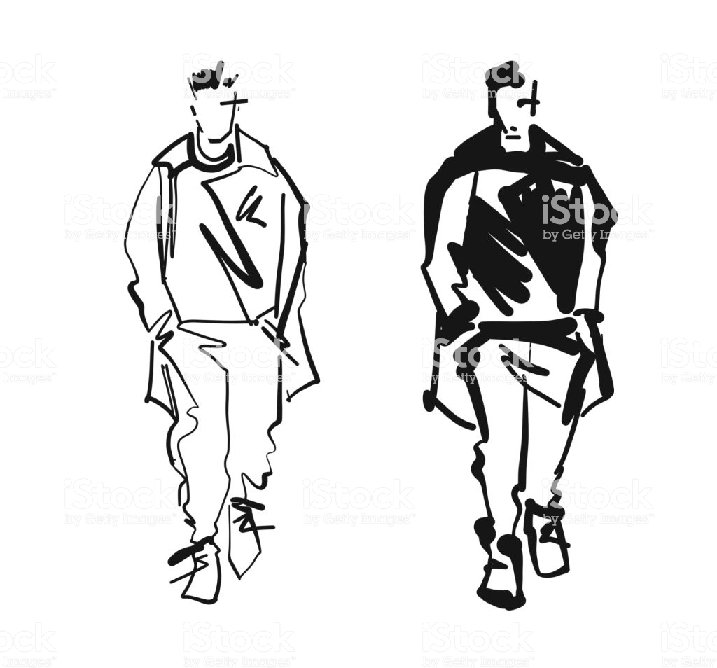 1024x954 Male Fashion Silhouette