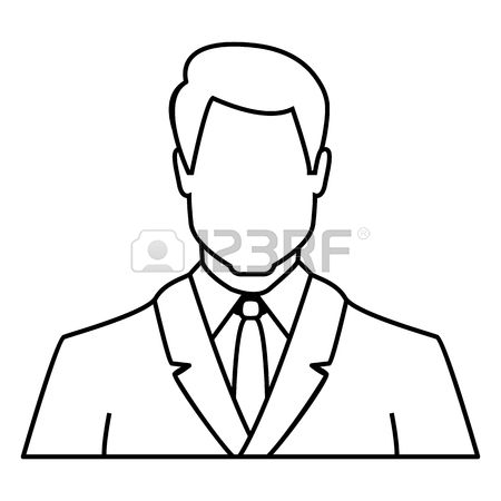 450x450 Single Clipart Male Outline
