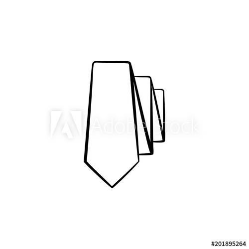 500x500 Tie Hand Drawn Outline Doodle Icon Male Accessory