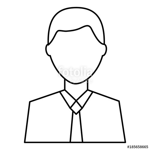 500x500 Man Avatar Character Male Face Portrait Cartoon Vector