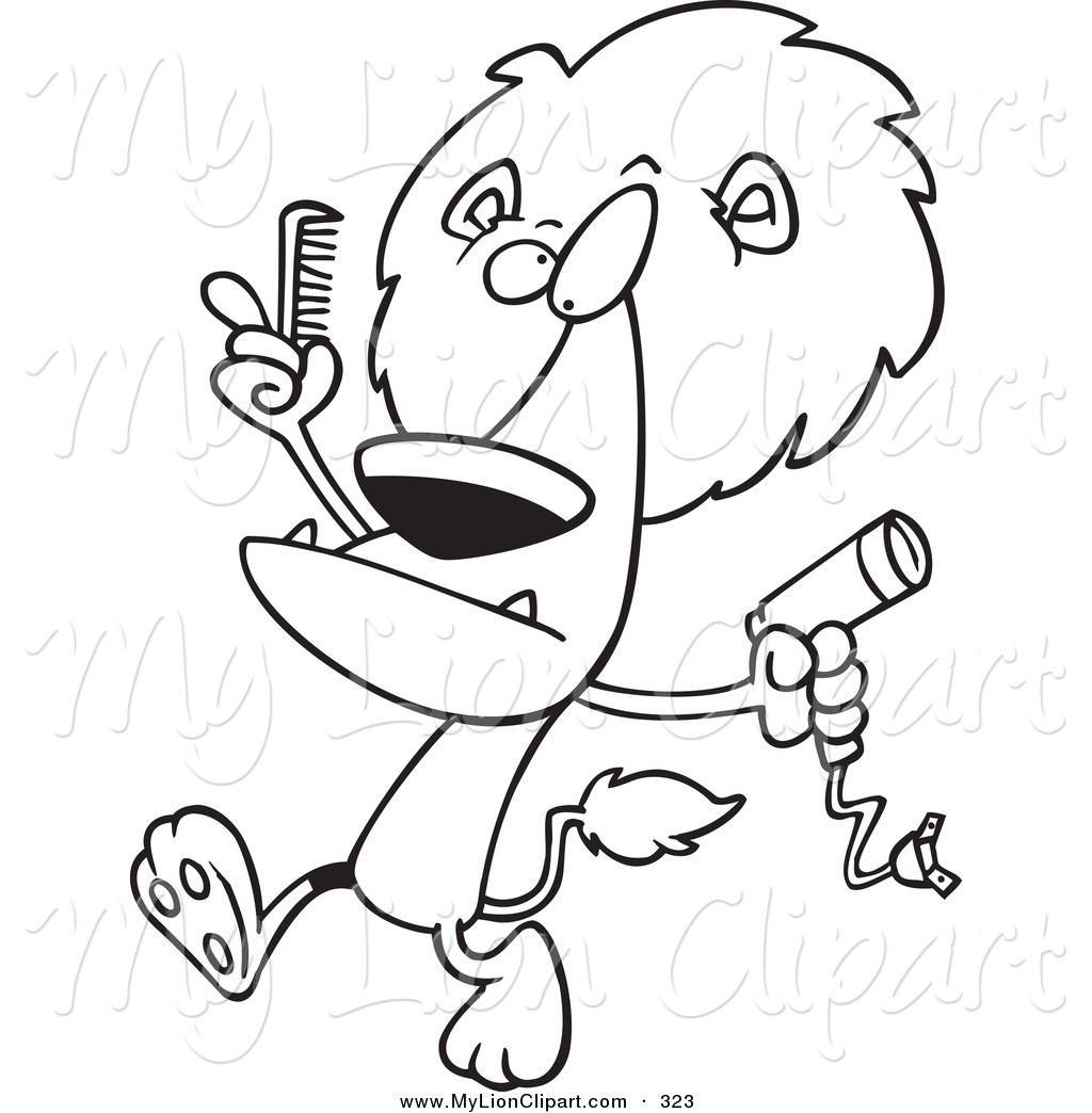 1024x1044 Clipart Of A Cartoon Black And White Coloring