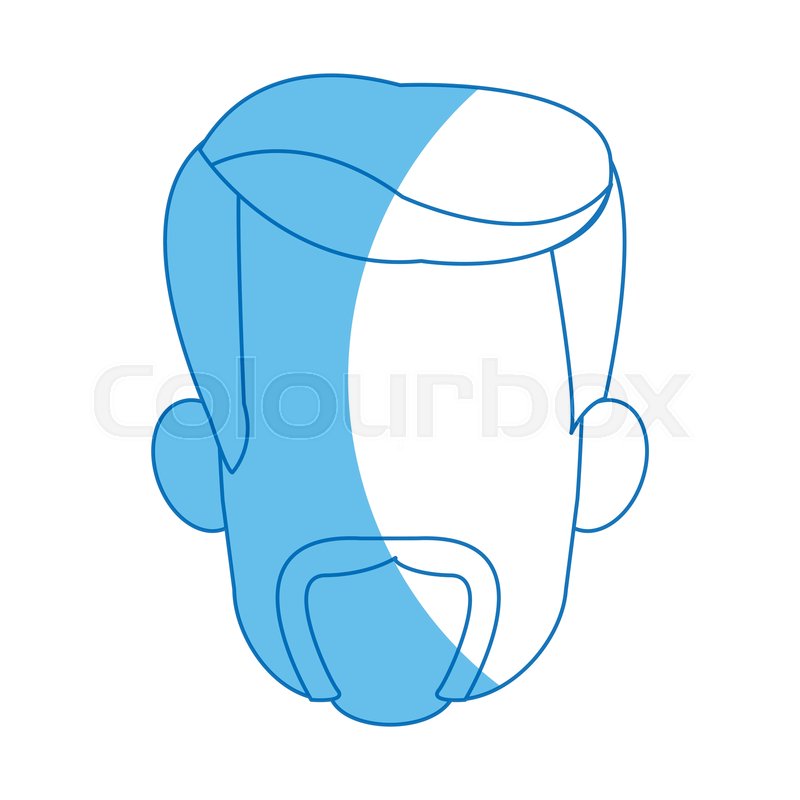 800x800 Male Face Avatar Profile Icon Vector Stock Vector Colourbox