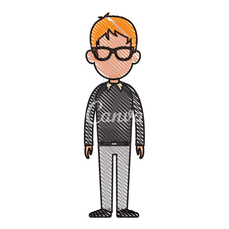 800x800 Drawing Character Man Fashion Image