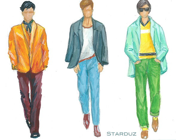 589x468 Men Fashion Illustration
