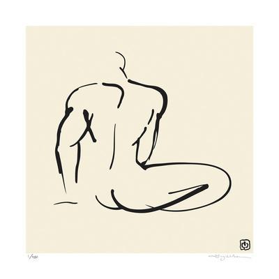 400x400 Male, Pose Giclee Print