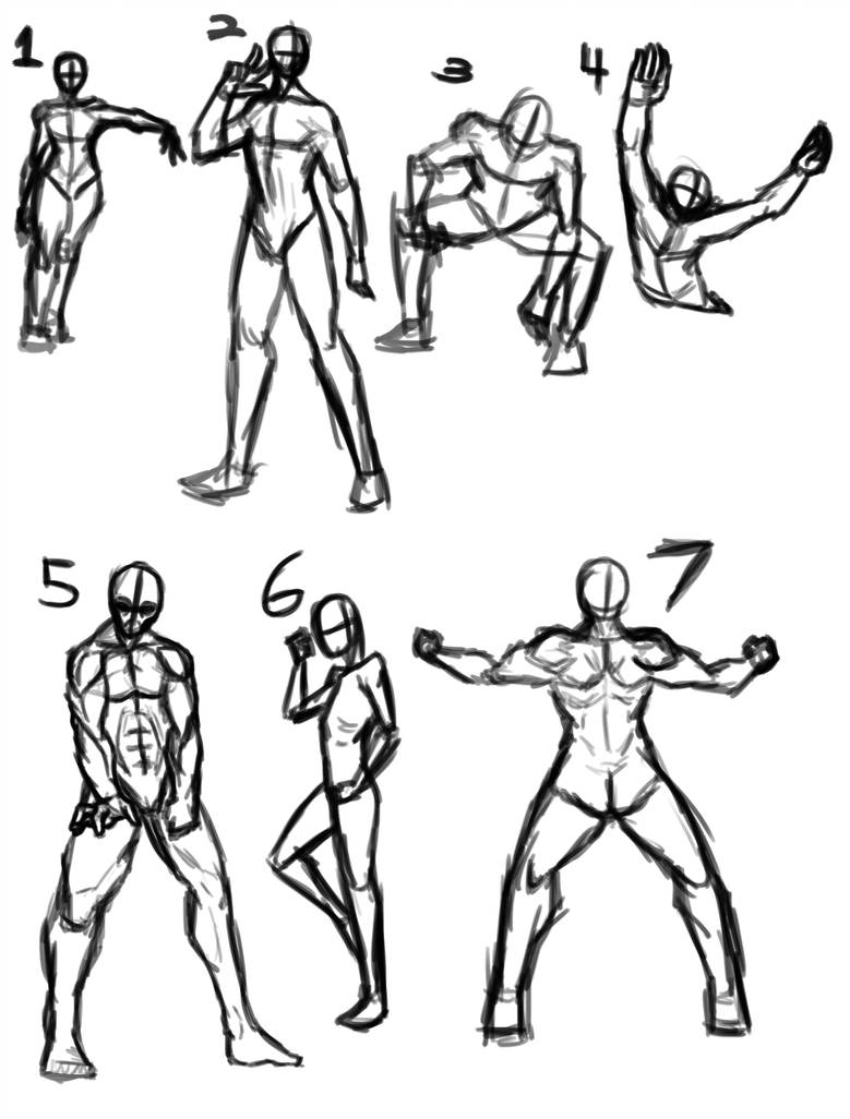 Male Figure Drawing Model Poses | Free download on ClipArtMag