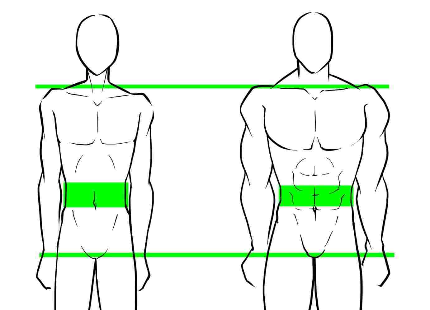1381x997 How To Draw Side View Men Bodies