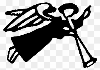 320x225 Christian Clip Art Guardian Angel Silhouette Drawing