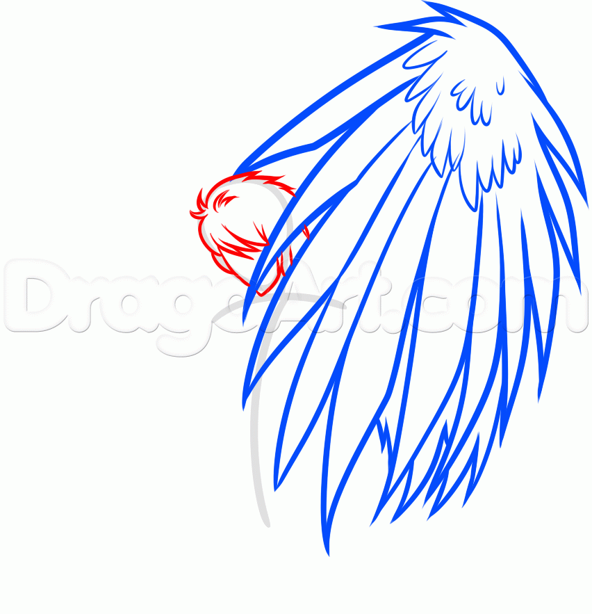 852x883 Step How To Draw A Male Angel