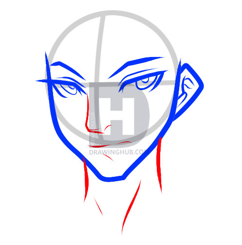 497x503 How To Draw Hair For Boys, Step