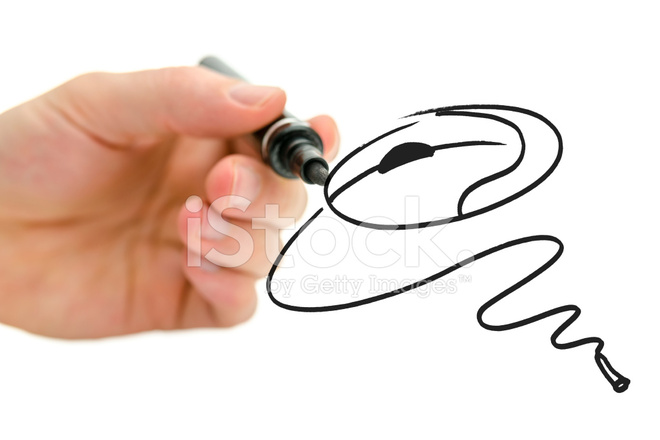 660x440 Male Hand Drawing Computer Mouse Stock Photos