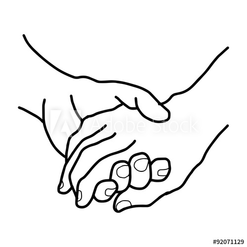 500x500 Illustration Vector Doodles Hand Drawn Female And A Male Person