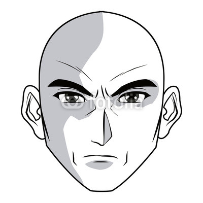 400x400 Anime Style Male Character Head Vector Illustration Buy Photos