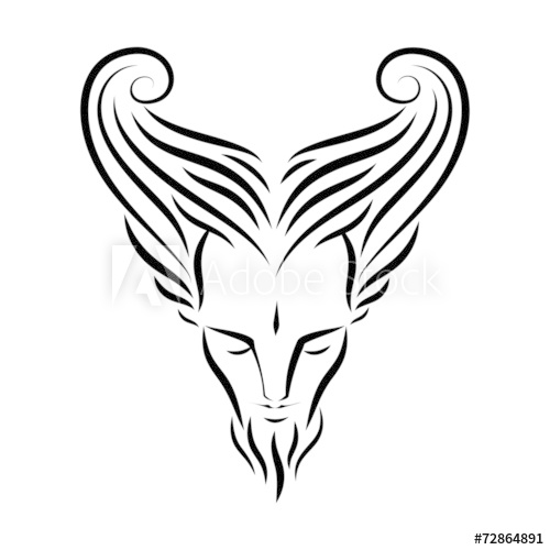 500x500 tattoo demonic male head