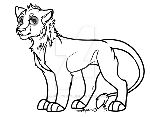 600x467 adolescent lion base