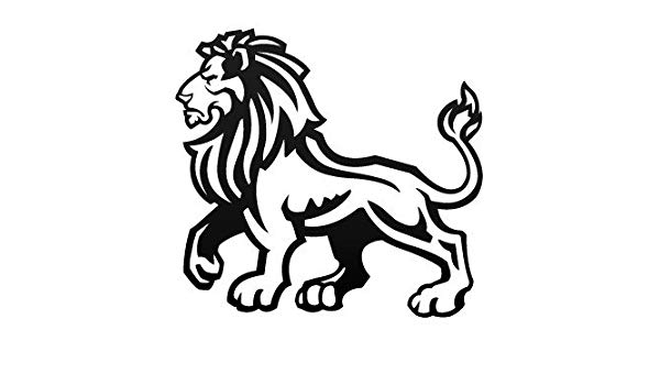 600x350 Male Lion Black