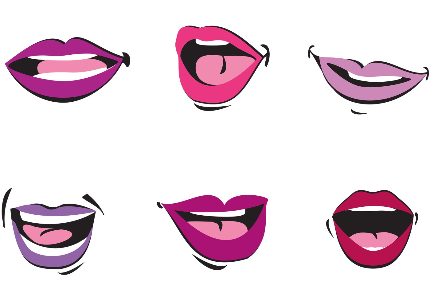 1400x980 Mouth Free Vector Art
