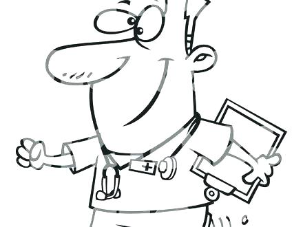 440x330 Coloring Pages Male Nurse Coloring Pages