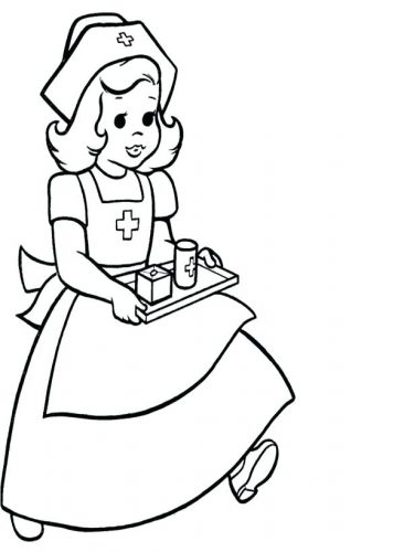 366x500 Coloring Pages Nursing Coloring Pages To Print Male Nurse