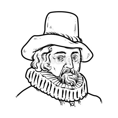 400x400 francis bacon hand drawing outline, francis bacon vector
