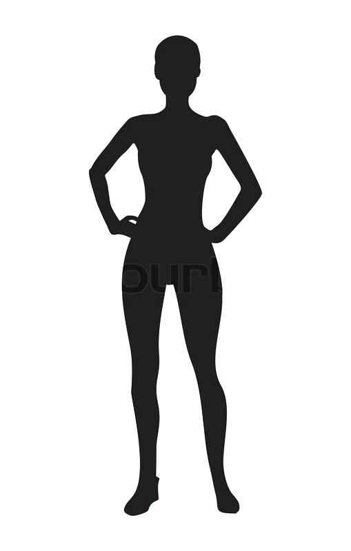 509x800 Human Outline Human Outline Drawing
