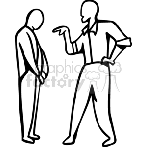 300x300 Black And White Outline Of A Man Yelling Clipart Royalty Free