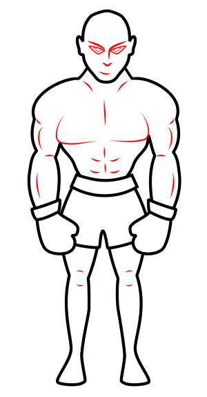 300x575 Drawing A Cartoon Boxer