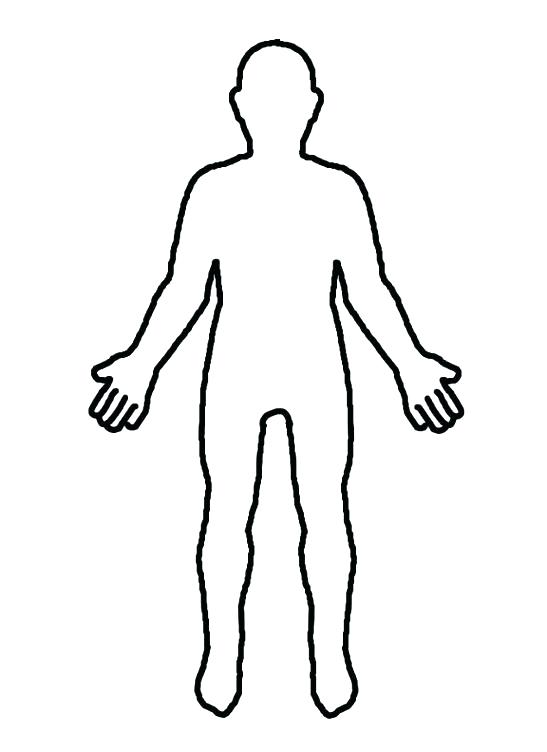 547x752 Outline Of A Person Clipart