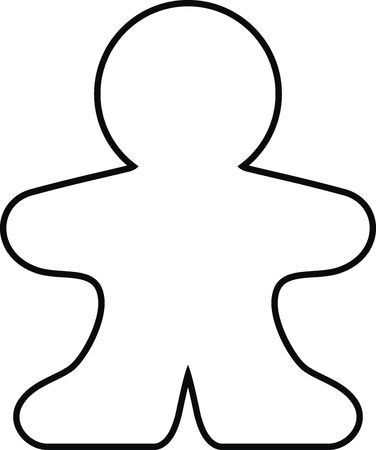 376x450 Stock Vector Male Body Shapes Human Outline Posterior And Anterior