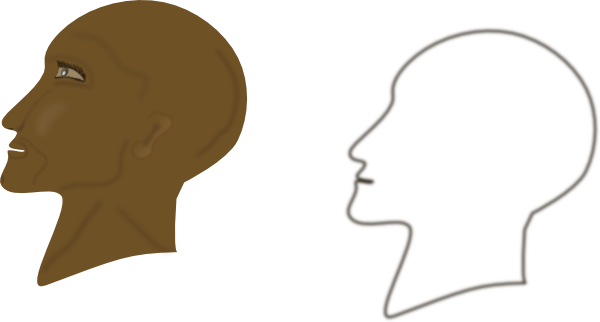 600x322 Male Profile Clip Art