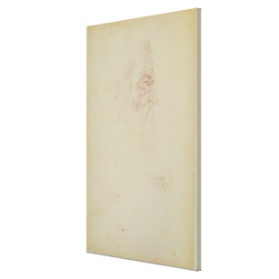 307x307 Profile Drawing Of A Man Art Wall Zazzle