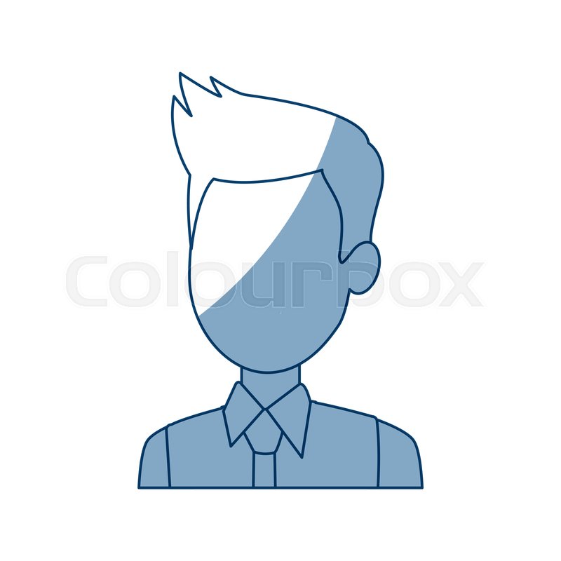 800x800 Profile Man Male Cartoon Faceless Stock Vector Colourbox