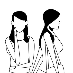 300x300 Upper Body Royalty Free Vectors