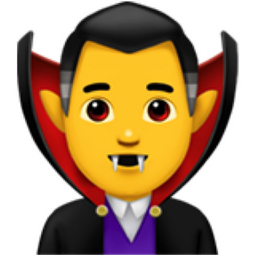 256x256 Man Vampire Emoji U U U U