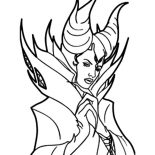 155x155 Drawing Maleficent Coloring Pages Color Luna
