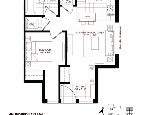 495x400 East Mall Stacked Town Homes