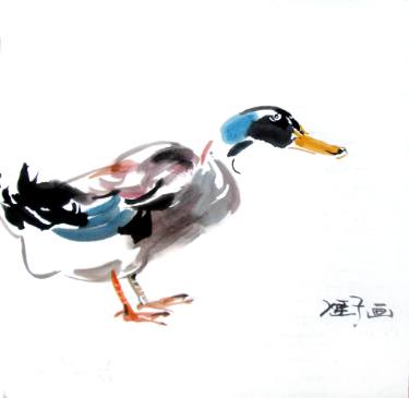 375x365 duck ink painting duck painting duck drawing duck watercolour