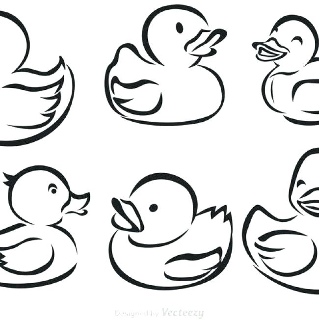 650x650 Outline Of A Duck Pencil Free Download Duck Outline Images