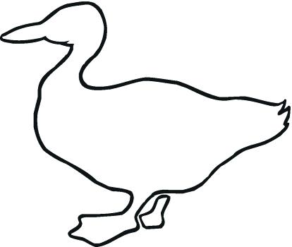 414x350 Rubber Duck Outline Drawing Coloring
