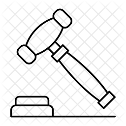 256x256 Mallet Icon Of Line Style