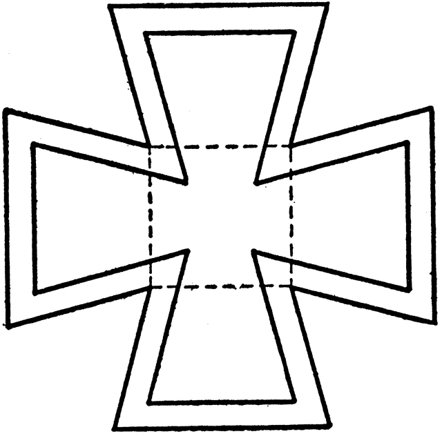 640x632 Drawing Maltese Cross Using T Square, Spacers, And Triangles