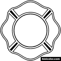 200x200 Fire Department Maltese Cross Coloring