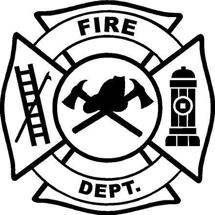 440x440 Fire Department Maltese Cross Clipart