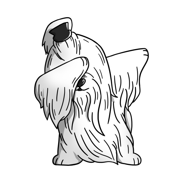 630x630 Funny Long Coat Maltese Dabbing