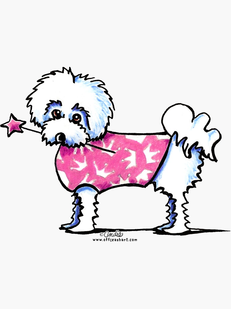 750x1000 Maltese Lil Princess Sticker