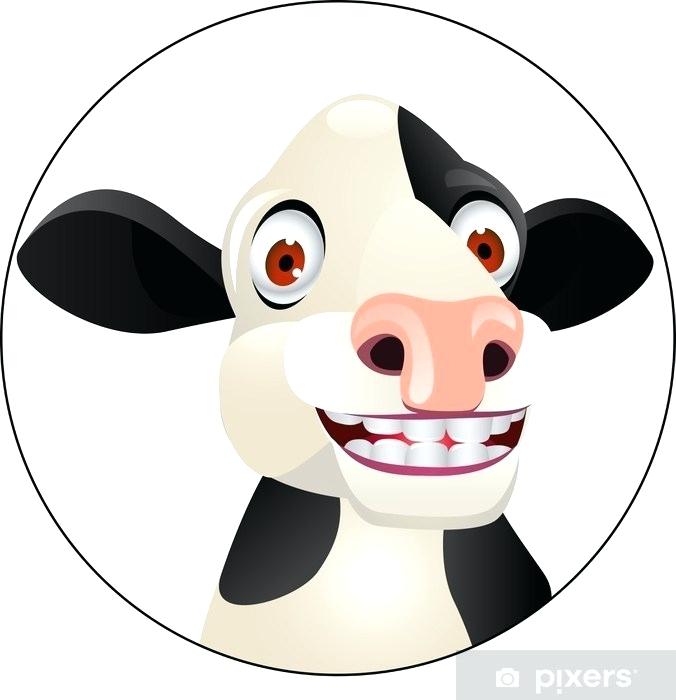 676x700 Cow Cartoon Cow Cartoon Vinyl Wall Mural Mammals Cartoon Dog