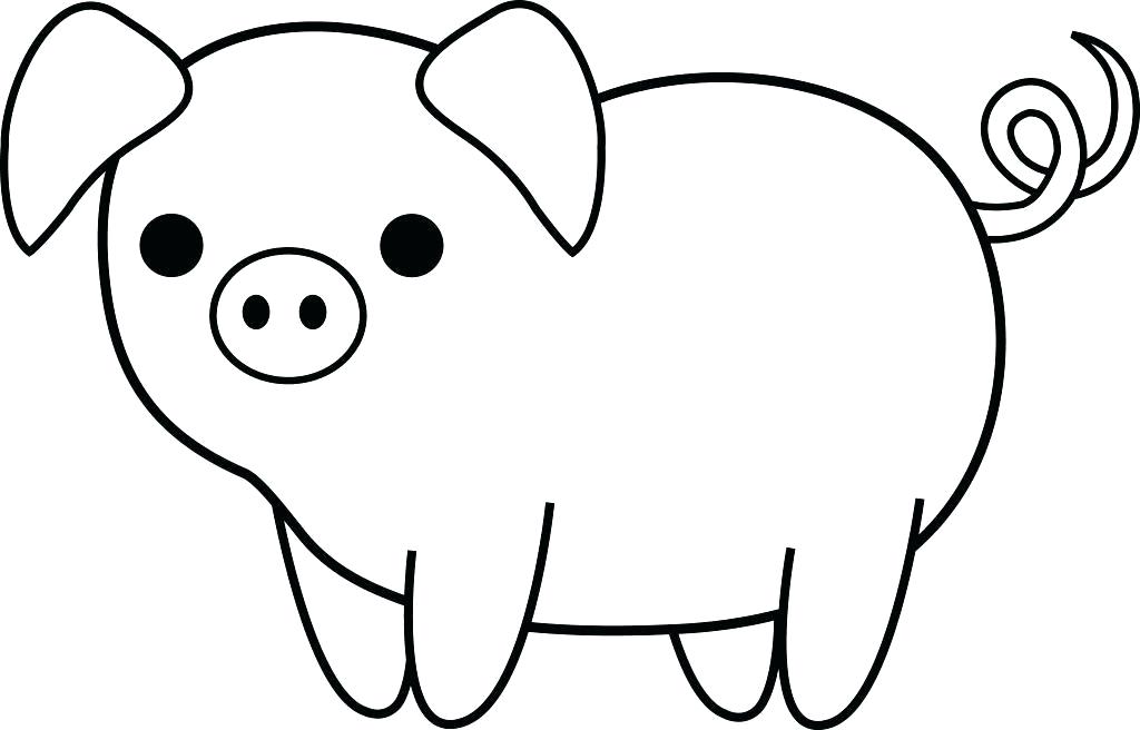 1024x656 Easy Pig Drawing