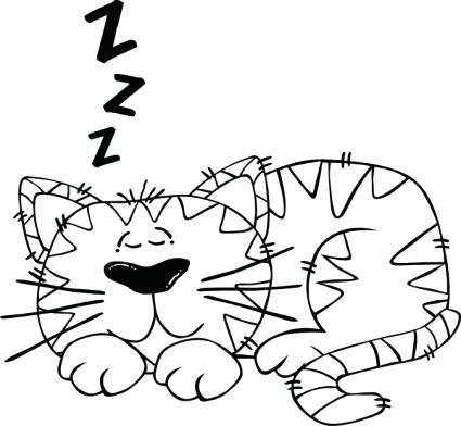 425x392 Animals Cat Outline People Sleeping Face Person Cartoon Dog